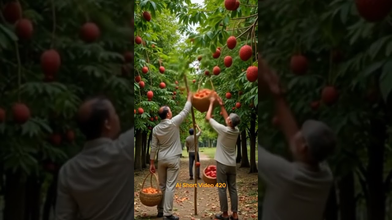 Koyekjon sromik mile licchi bagan theke liccji songroho korche #ai #shortvideo #lecture #fruit