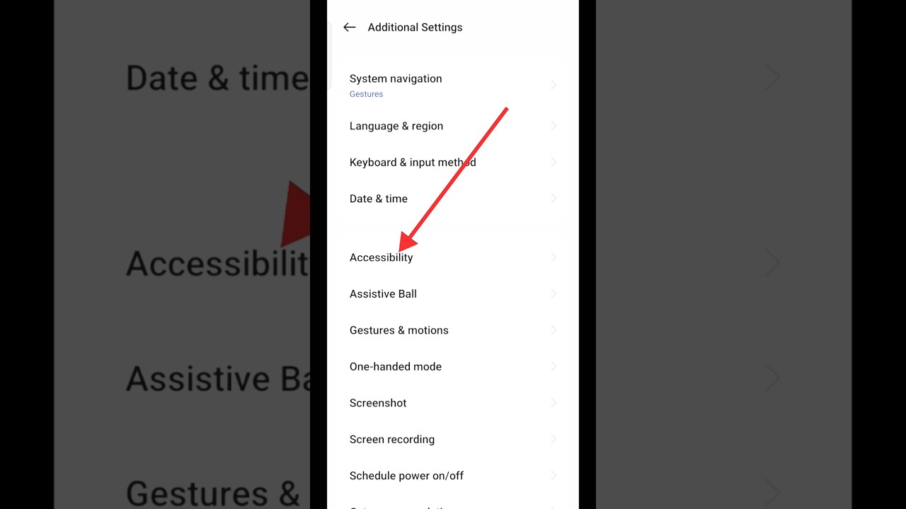 How to Disable Switch Access Settings on Realme Devices