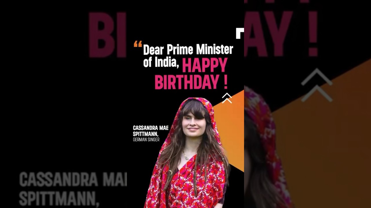 German Singer Cassandra Mae Wishes PM Modi a Happy Birthday πΆ
