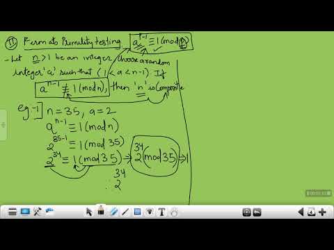 CCT Unit 3 Primality Testing 2 Fermats Primality Testing