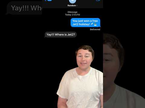JET2 HOLIDAY!!!✈️🏝️ *Texting Random Numbers!* #Shorts