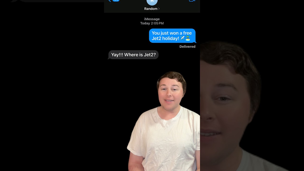 JET2 Jet2 Holiday Surprise! ✈️ Sending Texts to Random Numbers | Funny Shorts