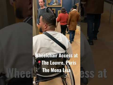 ♿️ Special Wheelchair Access To See The Mona Lisa in Paris #kevinandkassy #wheelchairkev