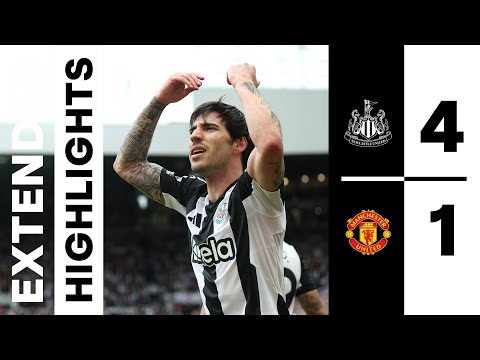 Newcastle United 4 Manchester United 1 | EXTENDED Premier League Highlights