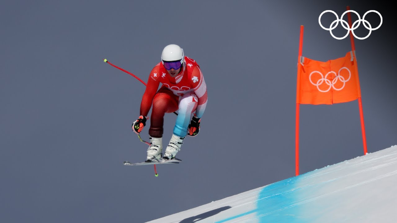 Beijing 2022 Men's Downhill Skiing Highlights ⛷️ | Relive the Thrilling Action!
