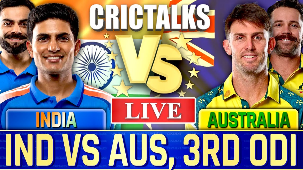 India vs Australia 3rd ODI Live Stream & Score Update ๐