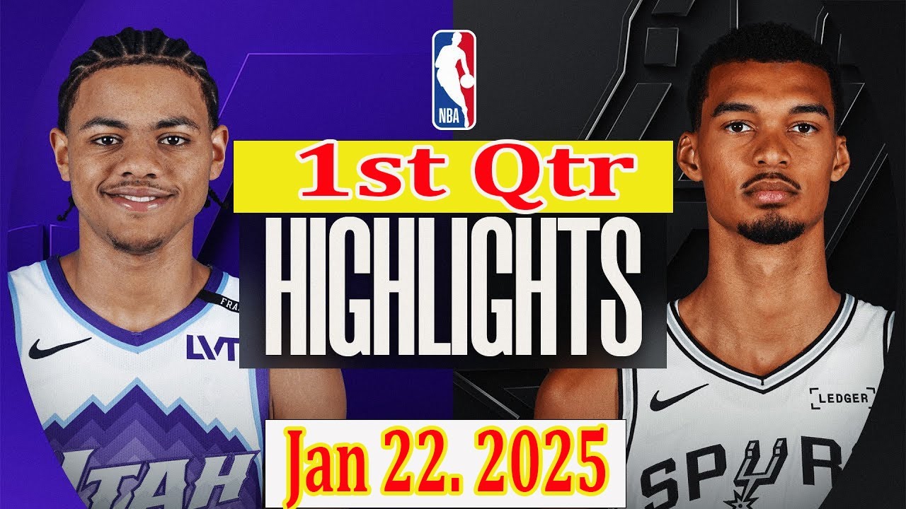 Utah Jazz vs San Antonio Spurs 1st Qtr Jan 22. 2025 Highlights | NBA
