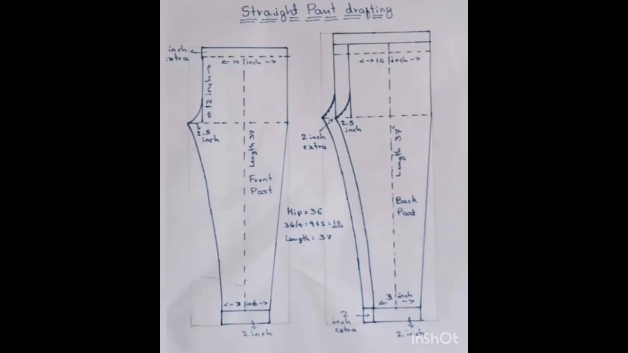 Straight Pant Cutting Tips ✂️