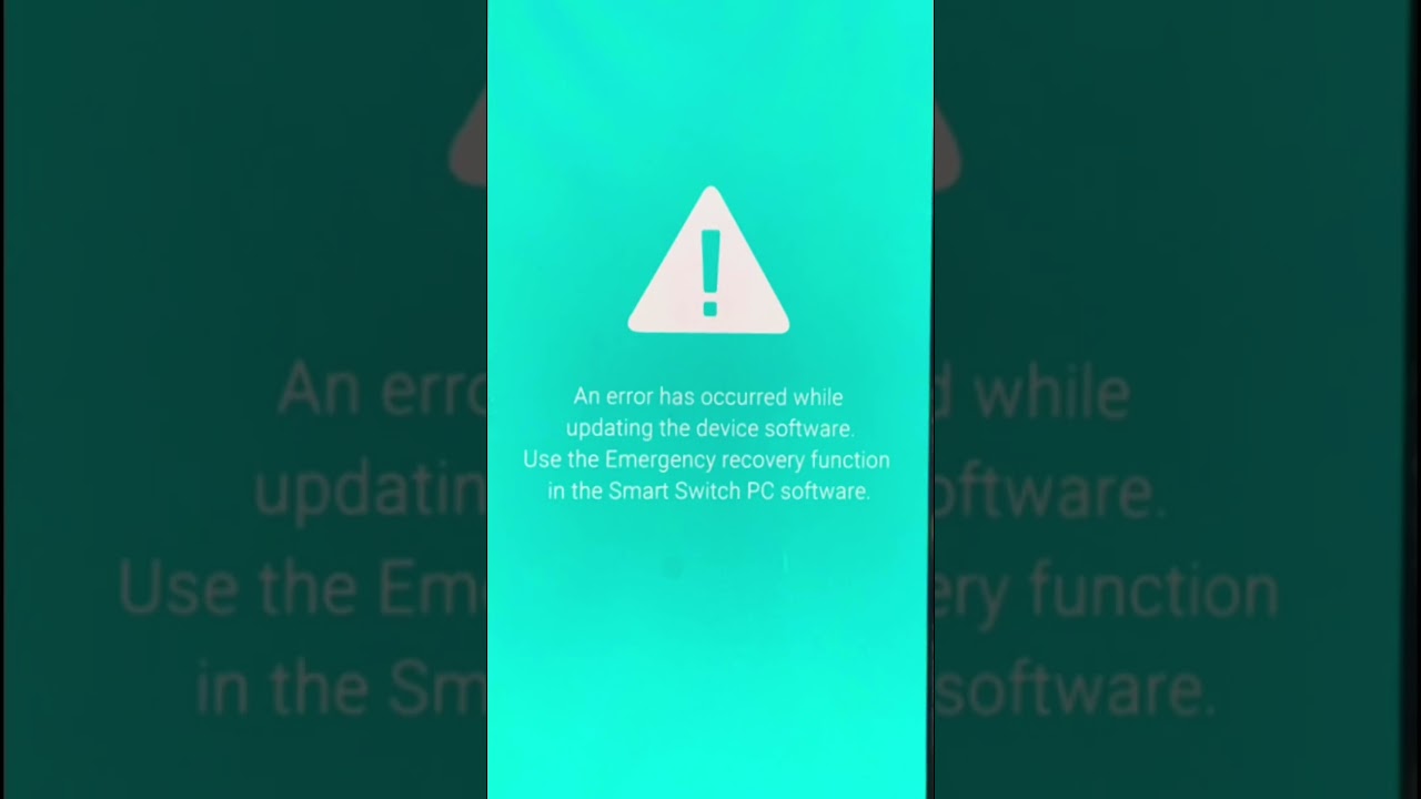 System Error Encountered