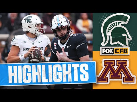 Michigan State Spartans vs. Minnesota Golden Gophers Highlights | FOX College Football