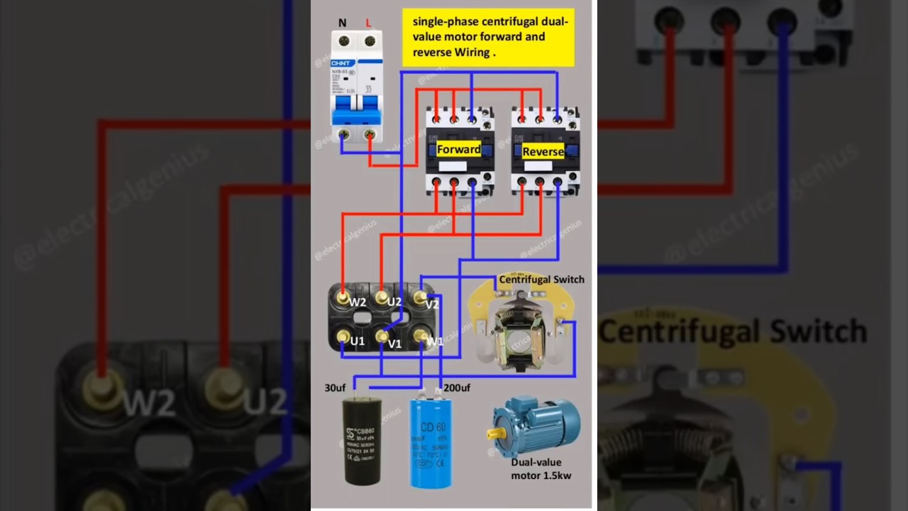 Single Phase Motor: Reverse & Forward Wiring Guide 🔧