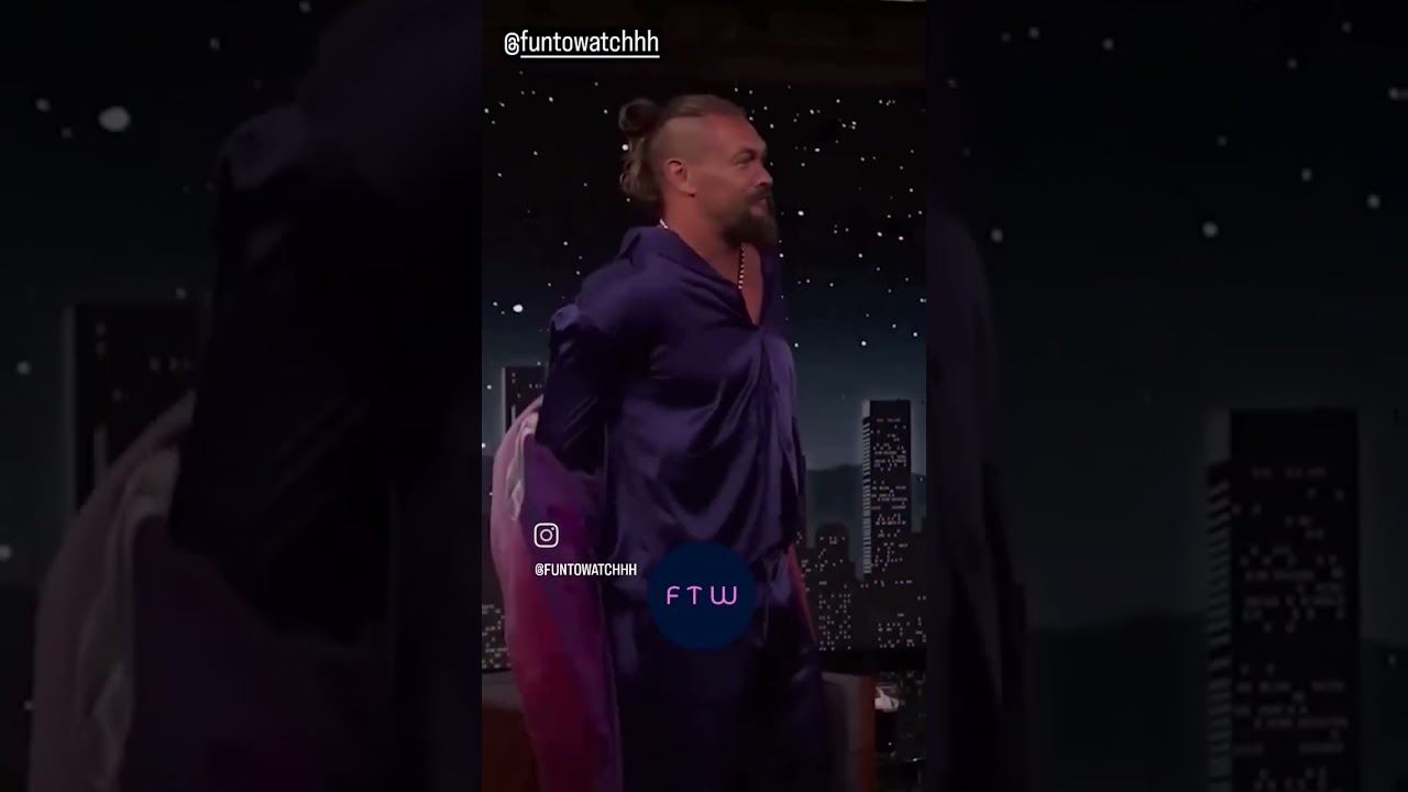 Jason Momoa Rocks Traditional Hawaiian Malo on Jimmy Kimmel 🌺