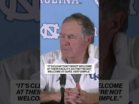 Bill Belichick on not allowing Patriots' Scouts in the building 🗣️ #patriots #unc #billbelichick