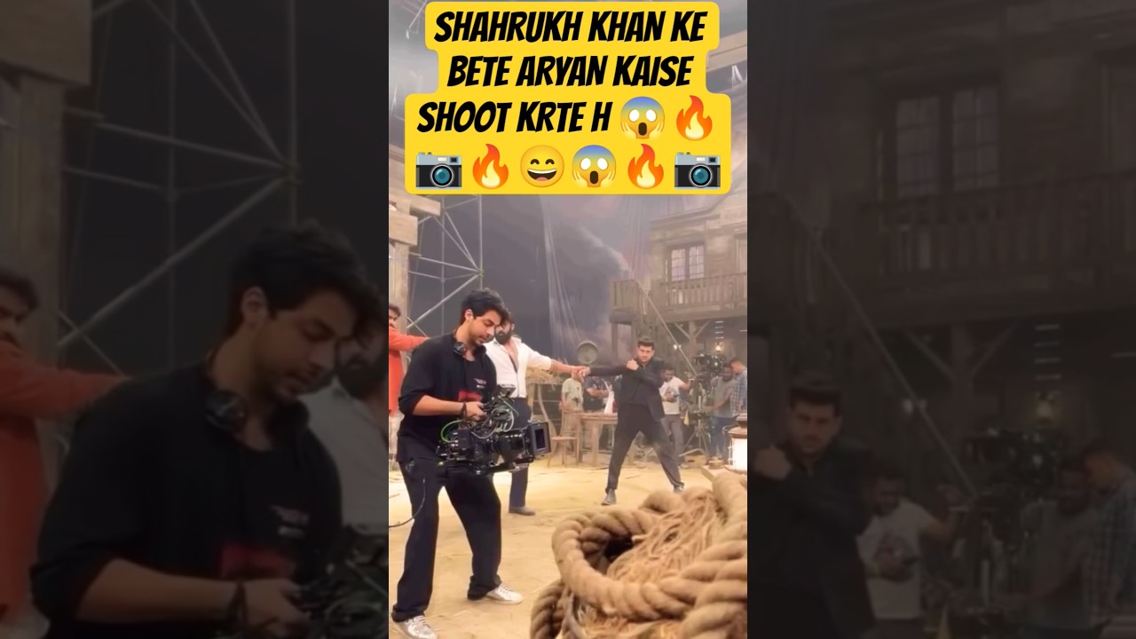 Aryan Khan on Set with Dad Shah Rukh Khan 🔥