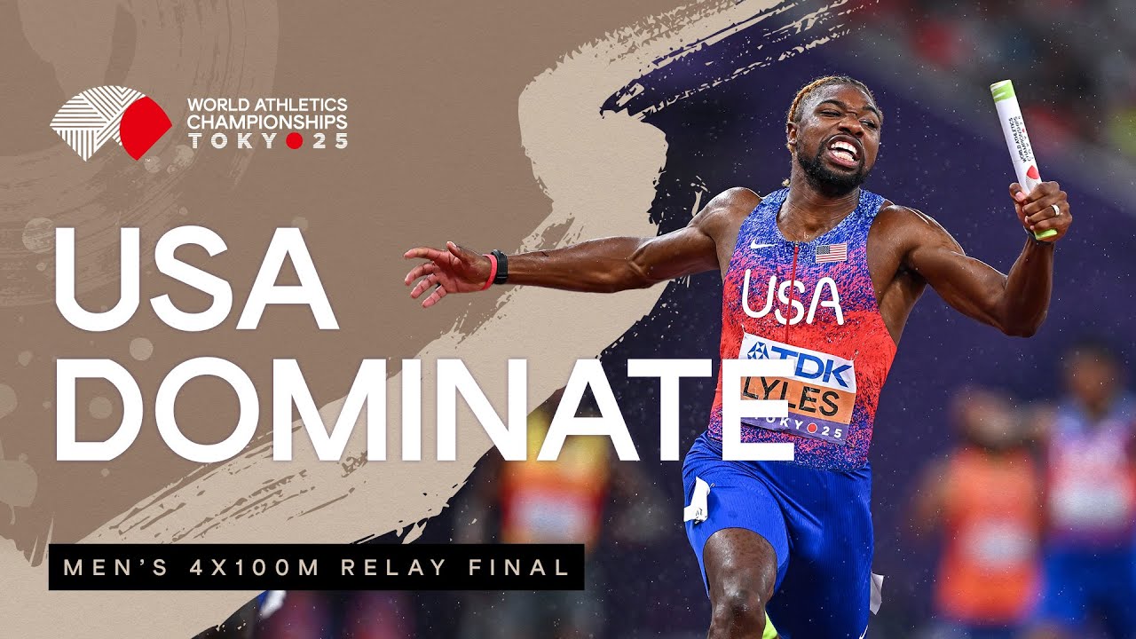 Noah Lyles Leads USA to Victory in 4x100m Relay at World Championships Tokyo 2025 🏅