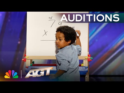 This 2-Year-Old Is A Math GENIUS! | Baby Dev's Audition | AGT 2025