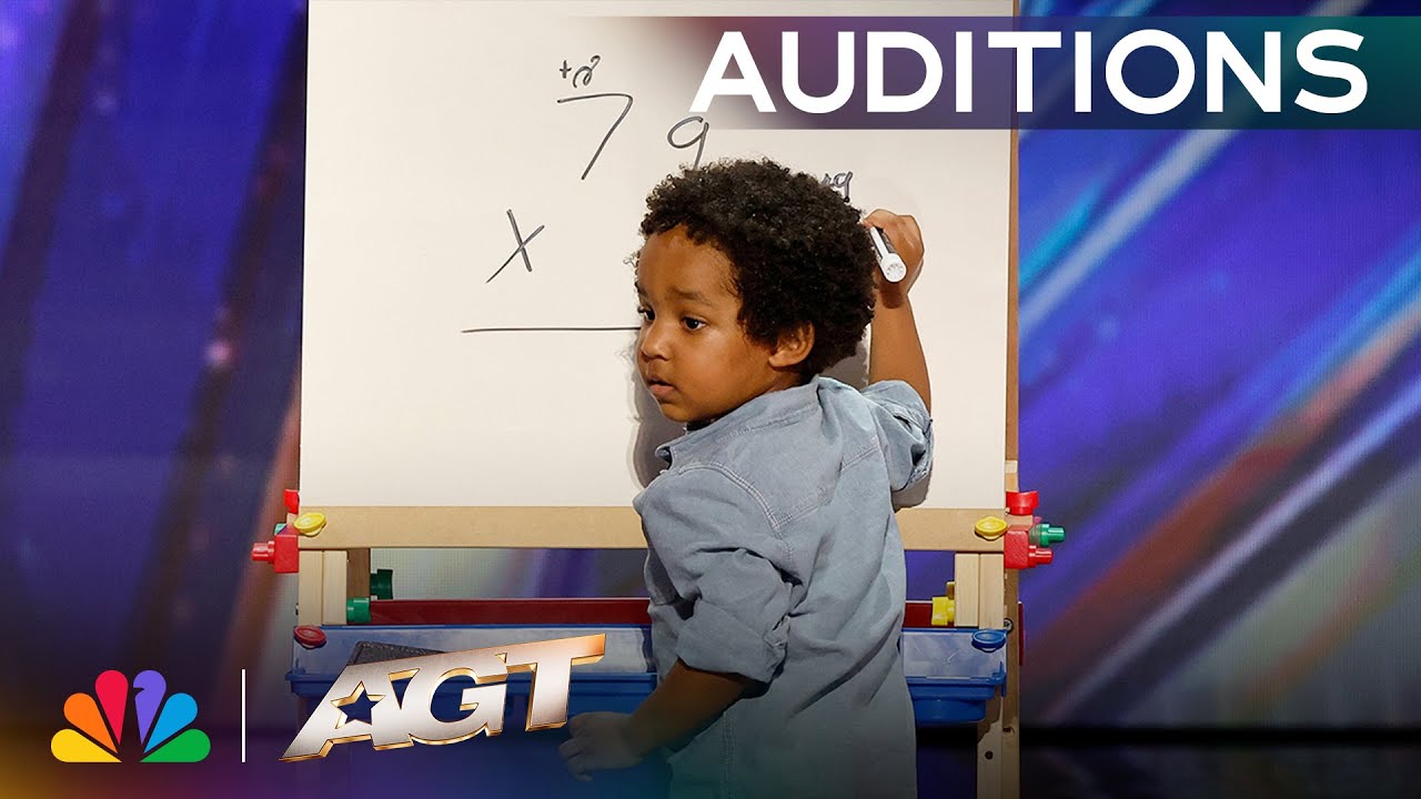 Incredible 2-Year-Old Math Genius Wows AGT Audience! 🤯