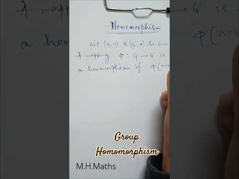 Group Homomorphism #abstractalgebra #mathshorts #wbmsc #wbslst #slstmath #homomorphism