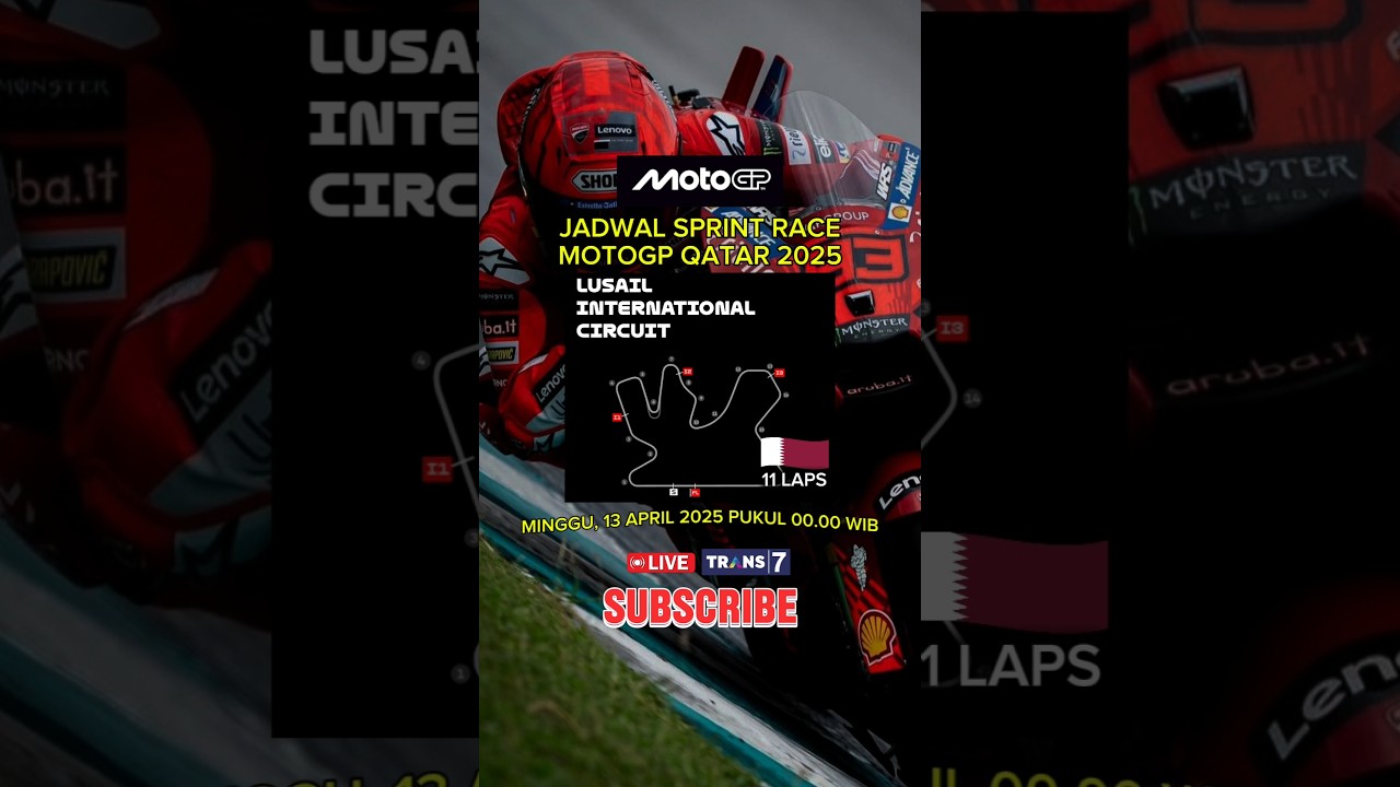 Jadwal Sprint Race MotoGP Qatar 2025 - Jadwal MotoGP 2025