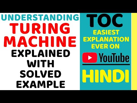 Turing Machine Explained with Solved Example ll TOC Course Explained in Hindi