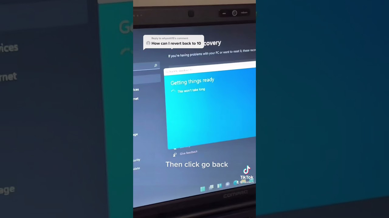 Revert to Windows 10 After Installing Windows 11