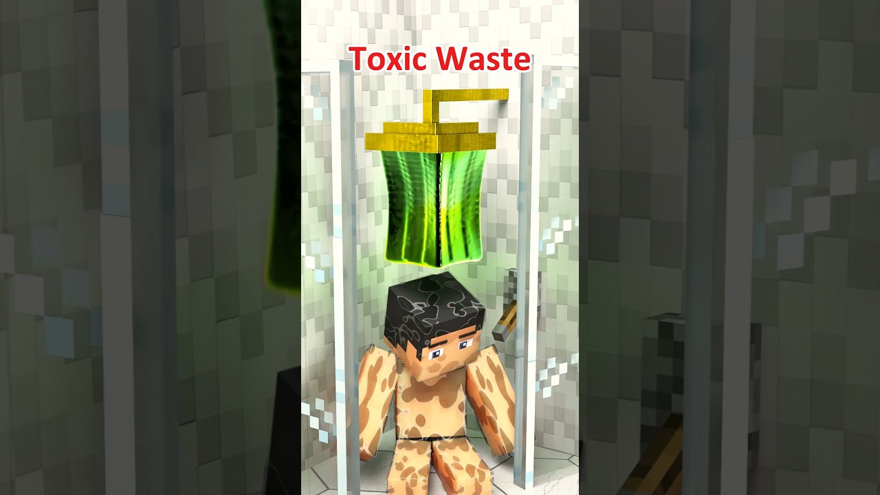 Steve in Shower: 3D Fluid Simulation of a Satisfying Minecraft Shower Scene