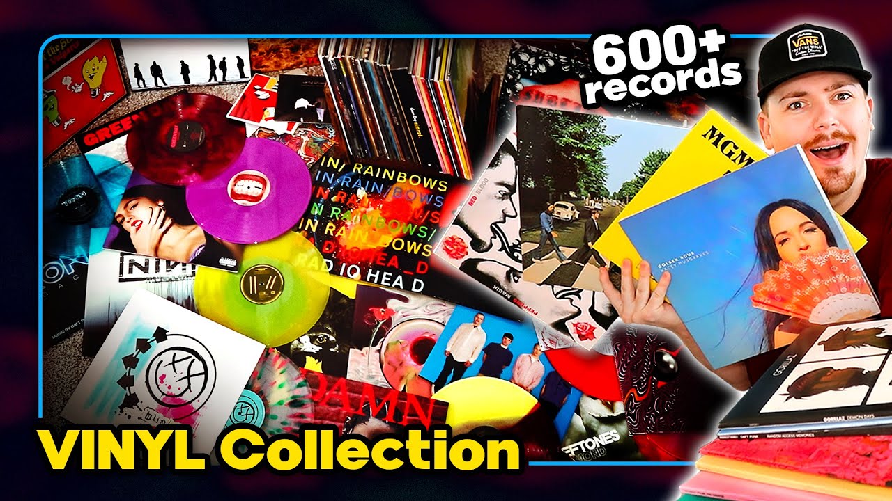My Vinyl Record Collection Tour! (600+ Records) 🎶