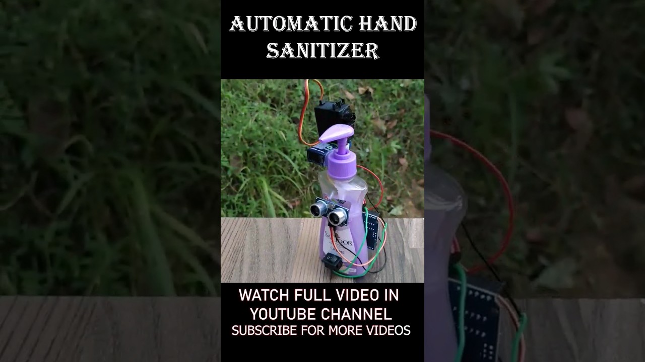 DIY Automatic Hand Sanitizer Dispenser 🚰