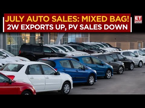 July Auto Sales: Mixed Trends! 2W Exports Up, PV Sales Muted | Dispatch Data Breakdown | ET Now