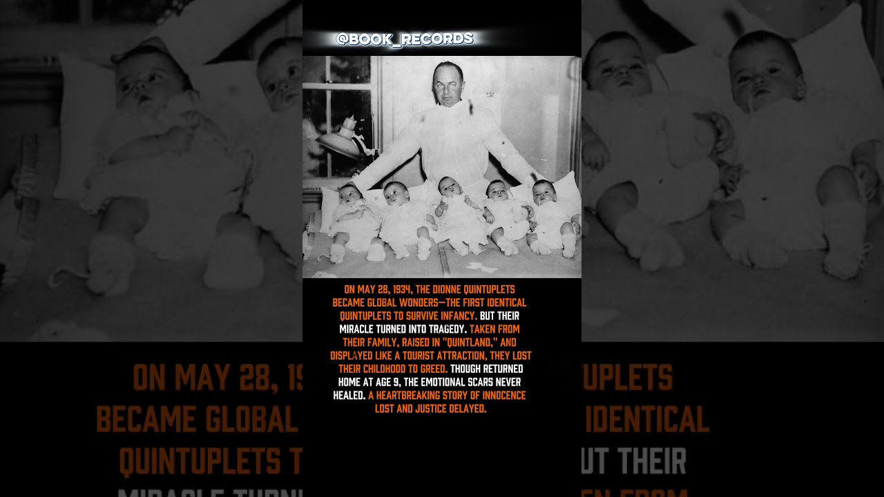 The Dionne Quintuplets: From Miraculous Birth to Tragic Fame 👶