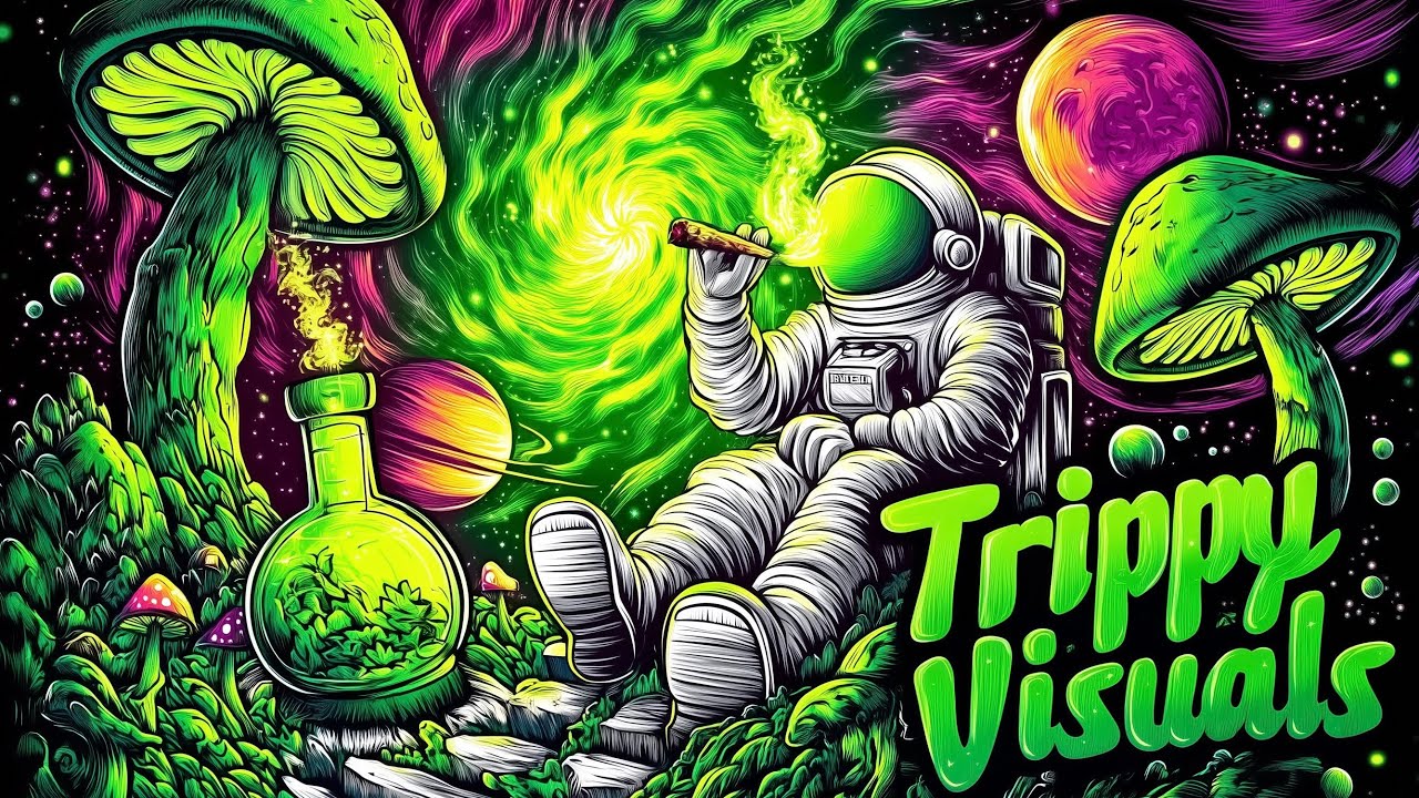 Psy Dub Mix with Trippy Visuals & Mushroom Animation đ