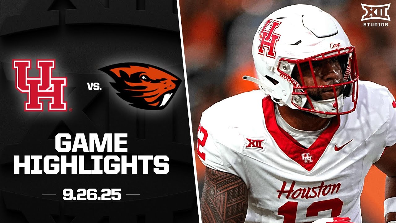 Houston vs. Oregon State 2025 Big 12 Football Highlights 🏈
