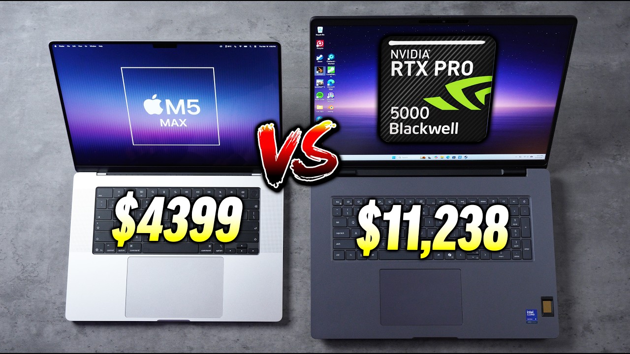 M5 Max vs World's Fastest Laptop - RIP Windows..