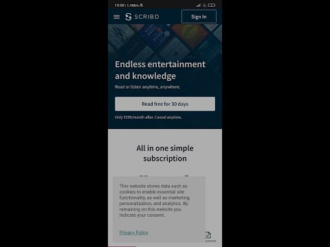 Scribd - One Month Free Trial Rean Now | No CC Required