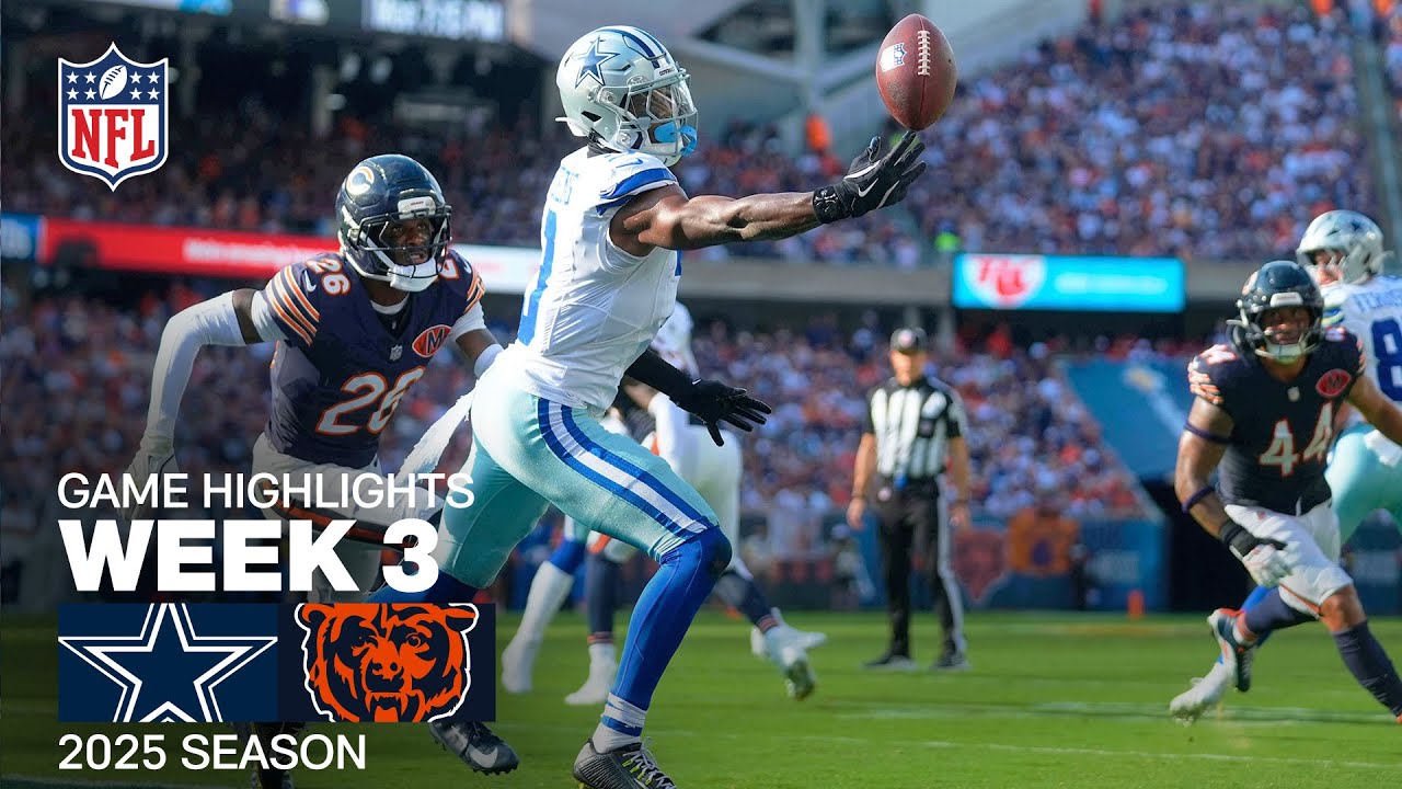Epic Dallas Cowboys vs. Chicago Bears Highlights | NFL Week 3 2025 🏈