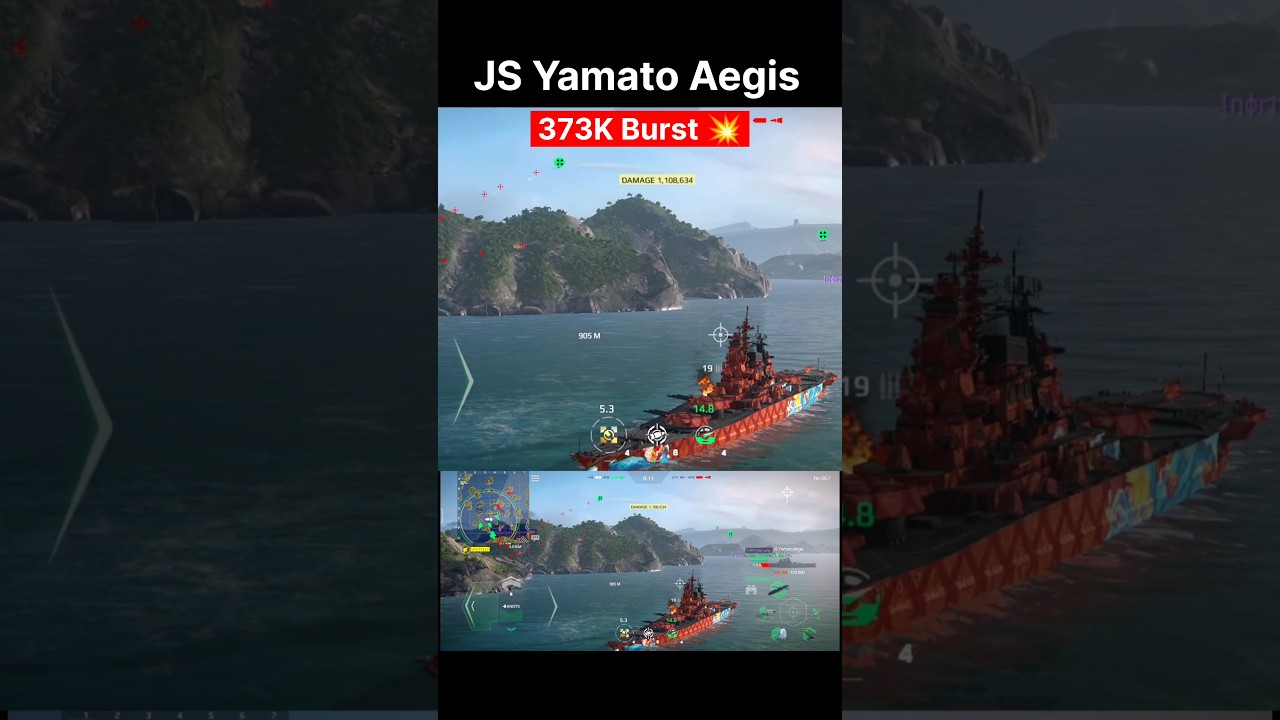 JS Yamato Aegis Hits 373K Burst 💥