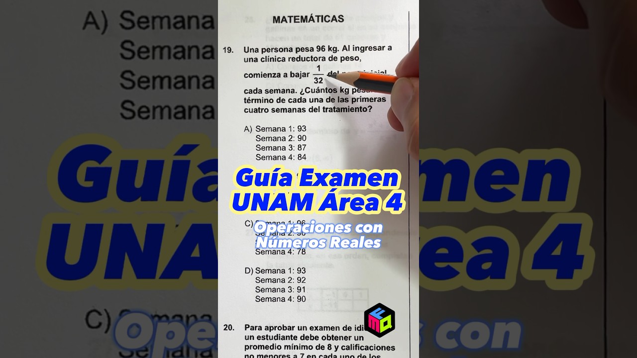 Guía para el Examen UNAM Área 4: Números Reales 📚