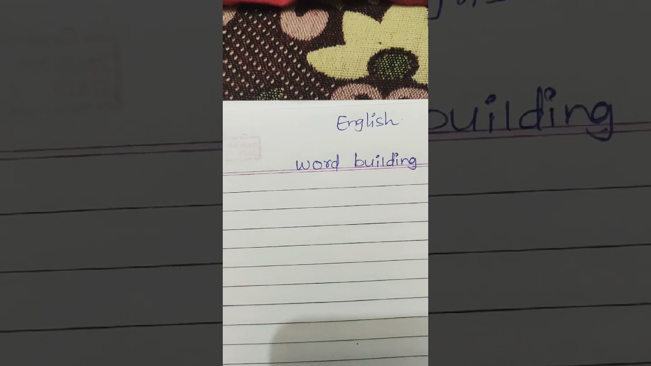 English Word Building Tips 📝