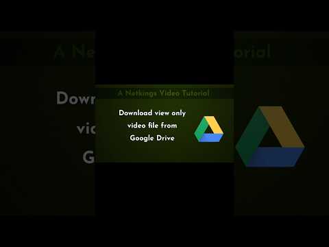Download view only video file from Google Drive in 1 min | Netkings