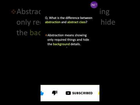 What is the difference between abstraction and abstract class ?