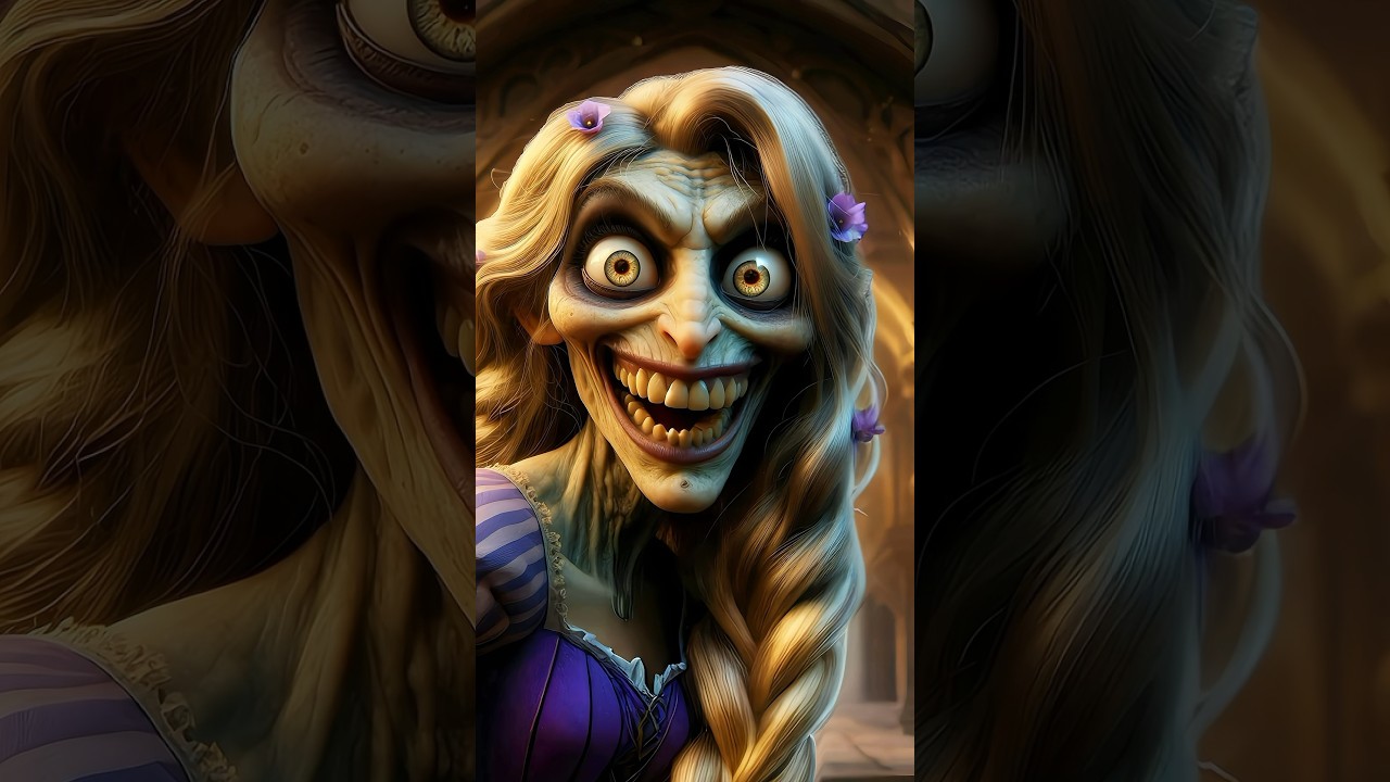 Scary Horror Twisted Versions of Tangled Characters ๐