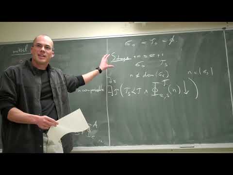 Computability Theory - Lecture 20 - Bart Kastermans