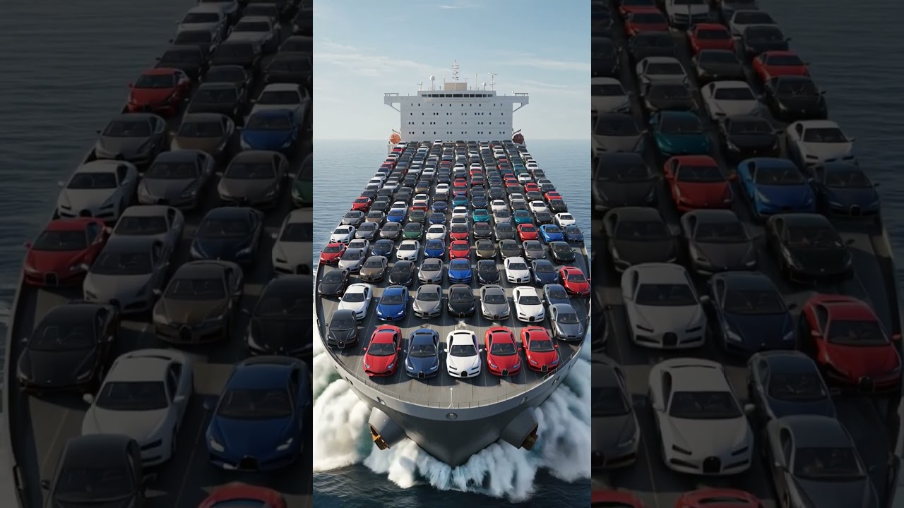 Luxury Cars Sink in Ocean Disaster 🚢