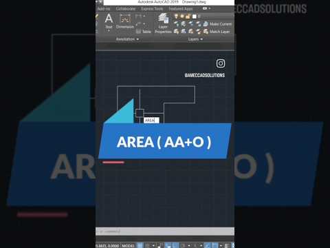 How to calculate area in autocad #autocad #autocadtutorial #viral #youtubeshorts