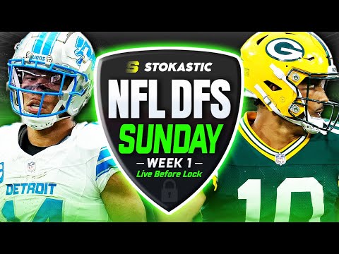 NFL DFS Live Before Lock | Week 1 NFL DFS Picks for DraftKings & FanDuel