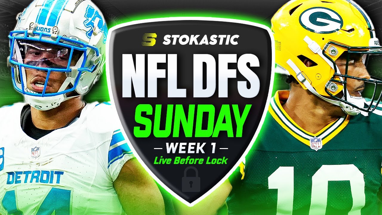 NFL DFS Live Before Lock | Week 1 DraftKings & FanDuel Picks