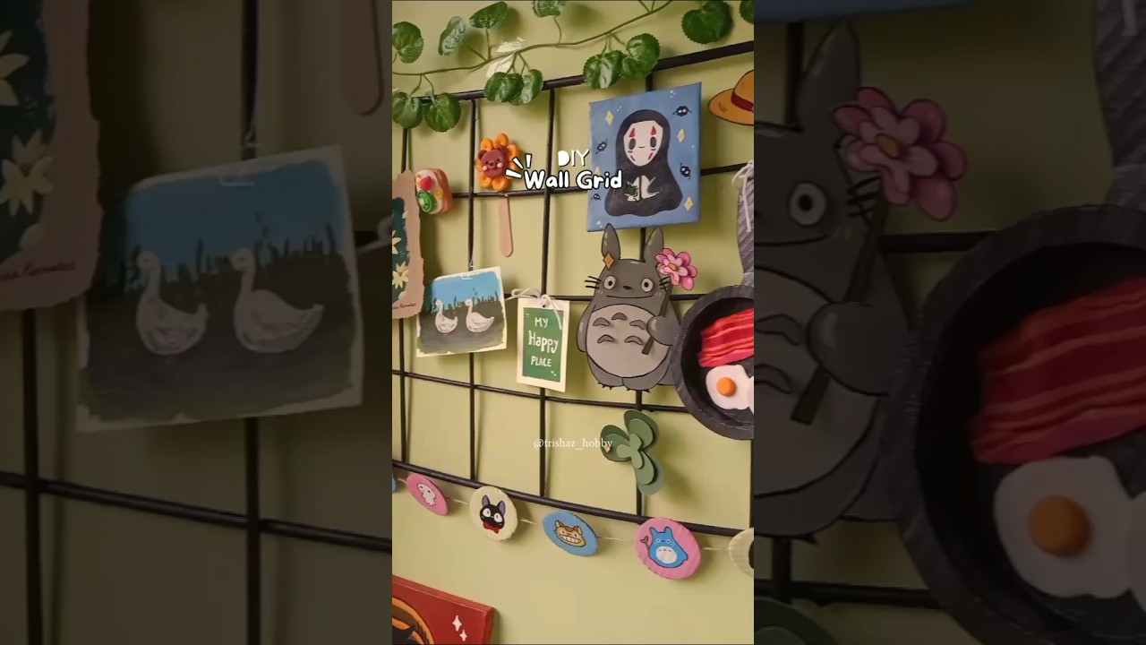 DIY Wall Grid & Newspaper Crafts ✨