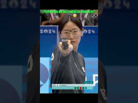 Others in the Women Shooting Olympics vs Last One ☠️ | #trollface #skulledit #olympics