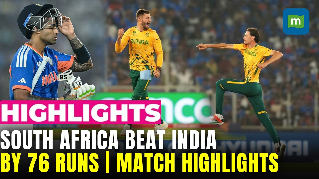 India vs South Africa T20 World Cup 2026 Match Highlights: South Africa Beat India by 76 Runs