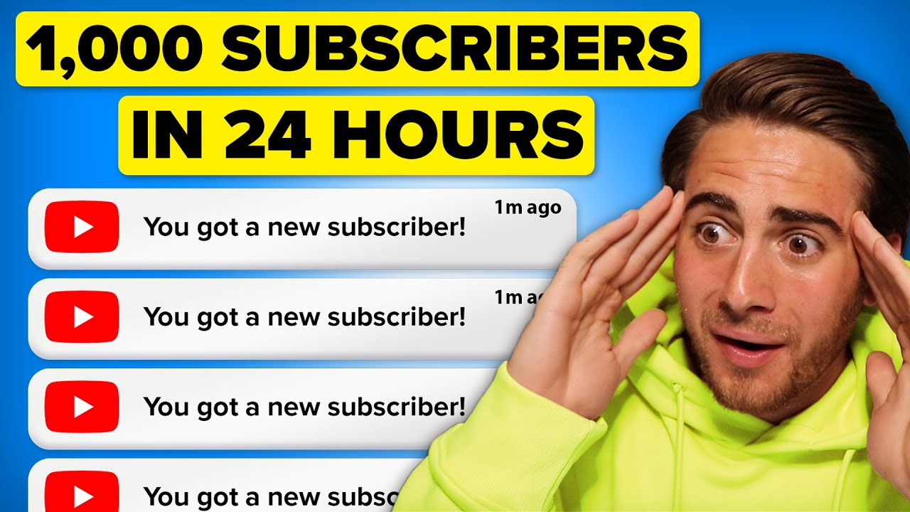 Get 1,000 YouTube Subs in 24 Hours 🚀